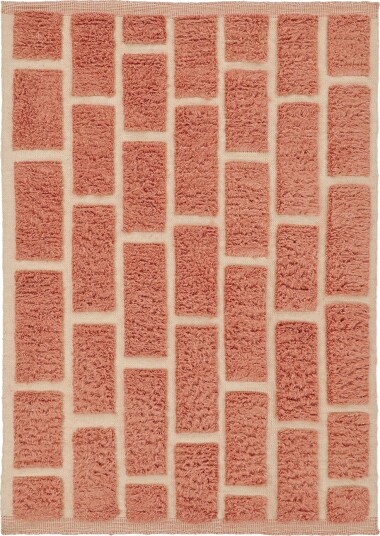 Ryetepper Leknes Hand Woven Wool Shaggy terrakotta Størrelse: 200 x 290 cm