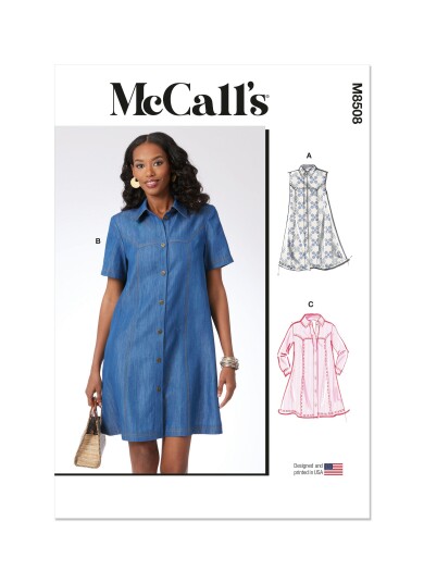 McCall's 8508 Kjole K5 8-10-12-14-16 McCall's 8508 Kjole K5 8-10-12-14-16