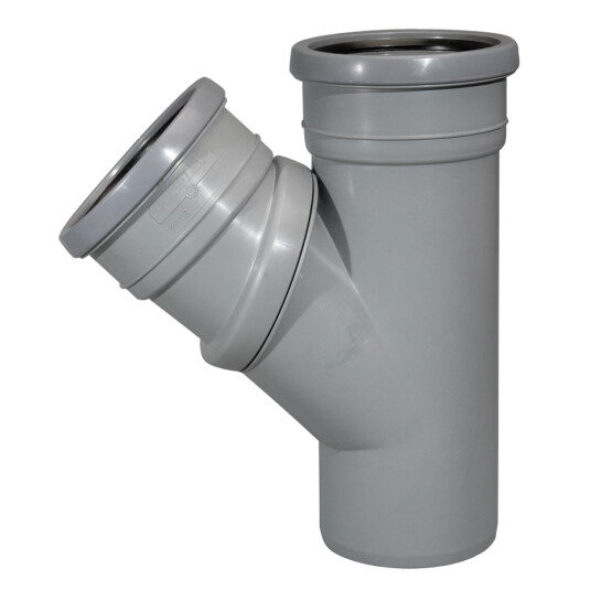 JOTIFLEX 110MM GRENRØR 45-90° 2 MUFFER GRÅ