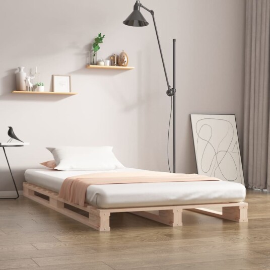 vidaXL Sengeramme 90x190 cm heltre furu 3FT Single