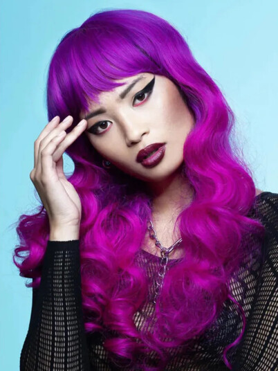 Smiffys Manic Panic Fuchsia Passion Wig 5059513039125
