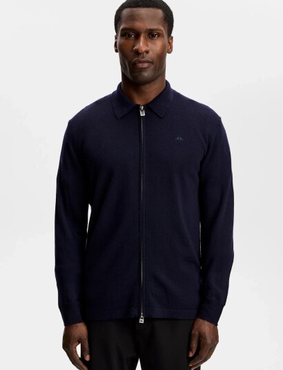 J. Lindeberg Kaleb Merino Cardigan Navy XL