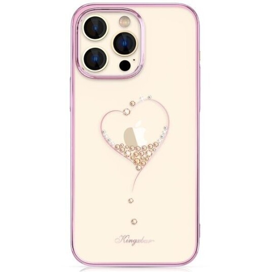 Kingxbar Kingxbar Wish Series Iphone 14 Plus-Deksel Dekorert Med Rosa Krystaller