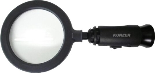 Kunzer 7Ll01 Håndlupe Med Led Belysning Linsestørrelse Ø 90 Mm Sort