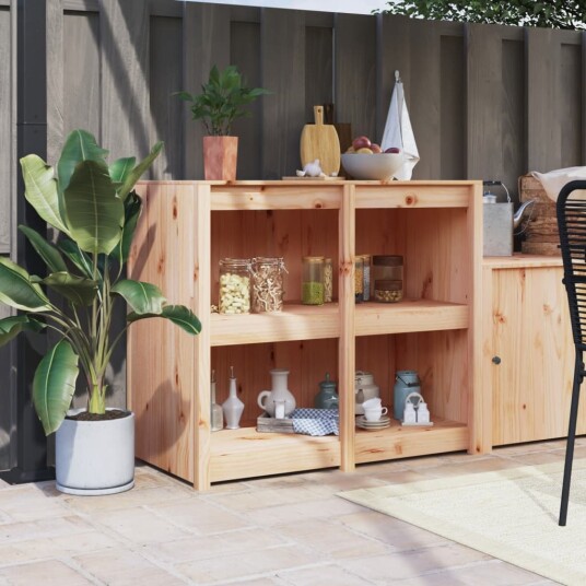  Utekjøkkenskap 106x55x92 cm heltre furu