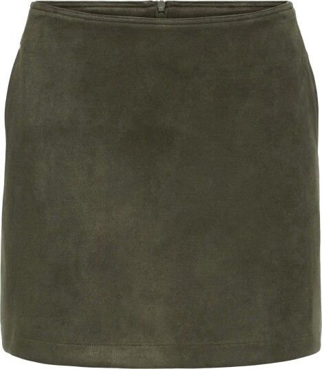 JDY Jdyjulle Fake Suede Mini Skirt Jrs Dia   Khaki green   XS