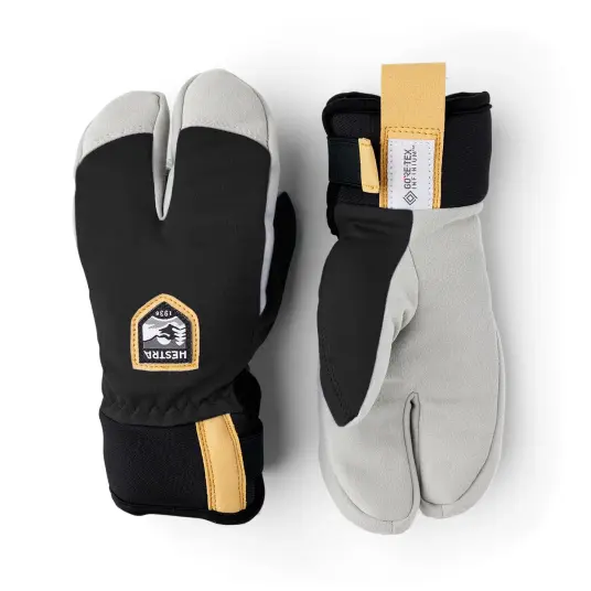Hestra Wool Terry Split Mitt Junior Black 5