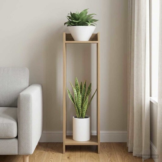 vidaXL Planteholder Artisan Eik 30 x 30 x 100 cm Konstruert tre vidaXL Planteholder Artisan Eik 30 x 30 x 100 cm Konstruert tre