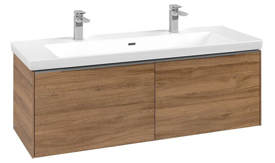 Villeroy & Boch Subway 3.0 Servantskap m/2 skuffer 1272x429x478 mm Kansas Eik Villeroy & Boch Subway 3.0 Servantskap m/2 skuffer 1272x429x478 mm Kansas Eik