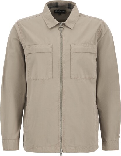 Barbour Men's Glendale Overshirt Washed Stone XXL Barbour Men's Glendale Overshirt Washed Stone XXL