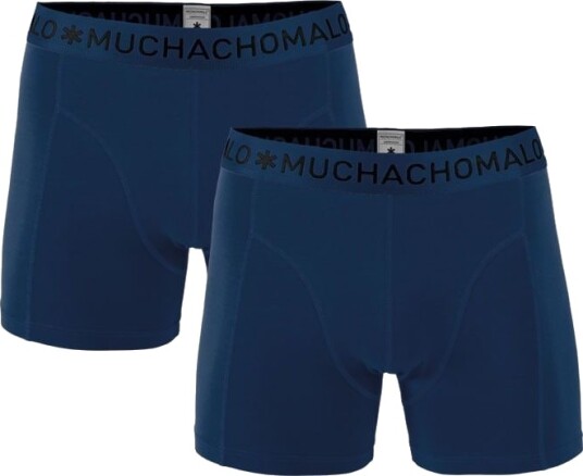 Muchachomalo Man 1010 Boxer Solid 2pk Navy/navy M Muchachomalo Man 1010 Boxer Solid 2pk Navy/navy M