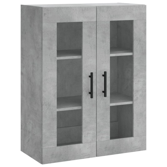 vidaXL Highboard betong grå 69,5x34x180 cm konstruert tre 8720845481711