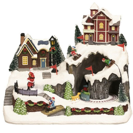Nordic Winter Mountain Town julelandsby m/lys & musik Nordic Winter Mountain Town julelandsby m/lys & musik