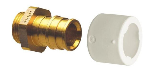 Uponor 1870298 Fordeleradapter 18 x 18 mm Installasjon