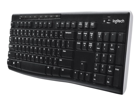 Logitech Wireless Keyboard K270 - Tastatur - Trådløs - 2.4 Ghz - Usa/Europa Logitech Wireless Keyboard K270 - Tastatur - Trådløs - 2.4 Ghz - Usa/Europa
