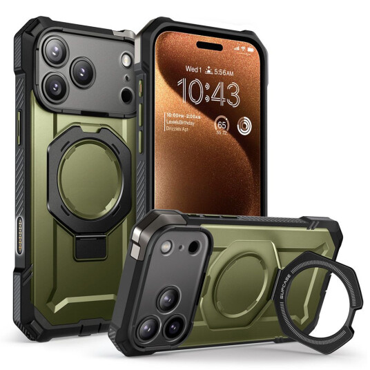 Supcase UB Grip Mag MagSafe Deksel for iPhone 17 Pro Grønn