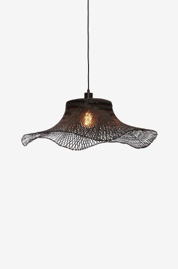 Good&Mojo   Hengende taklampe stor Ibiza   Svart