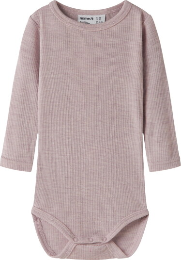 Name It Nbnwax Wool Rib Ls Body Noos Purple 74
