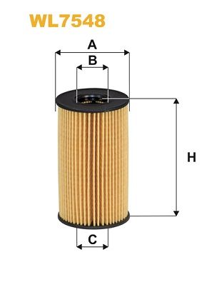 Oljefilter WIX FILTERS WL7548