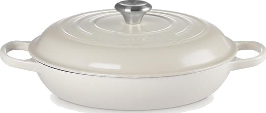 Le Creuset Campagnard St??pejernsgryte 30 cm Meringue Le Creuset Campagnard St??pejernsgryte 30 cm Meringue