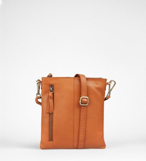 Treats Ingrid skulderveske i skinn Cognac