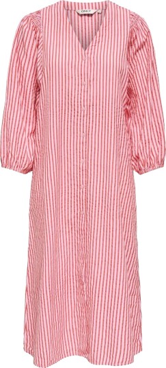 ONLY Onlrolly L/S Midi Stripe Dress Cs Wvn   Multi/patterned   XS