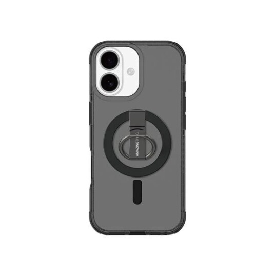 AmazingThing Titan Pro Grip Ring Mobildeksel for iPhone 17 med MagSafe - Svart