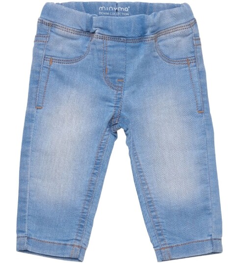 MinyMo myke jeans til baby Light Dusty Blue