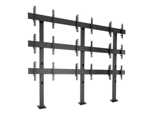 Chief Fusion Micro-Adjustable Large Bolt-Down Freestanding Video Wall LBM3X3U monteringssett - for 9 LCD-displayer - svart