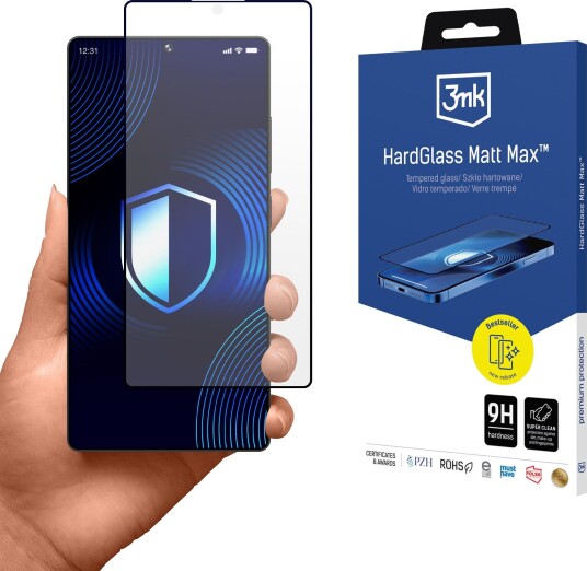 3mk HardGlass Matt Max - screen protector for mobile phone - matte