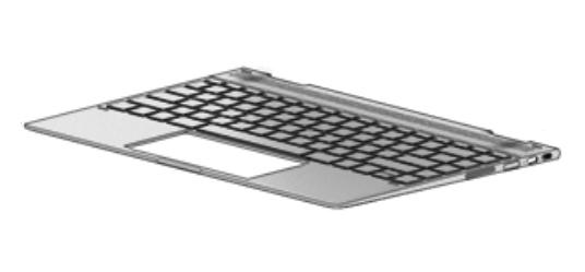 HP Top Cover Nsv W Kb Bl Pvcy Nsv