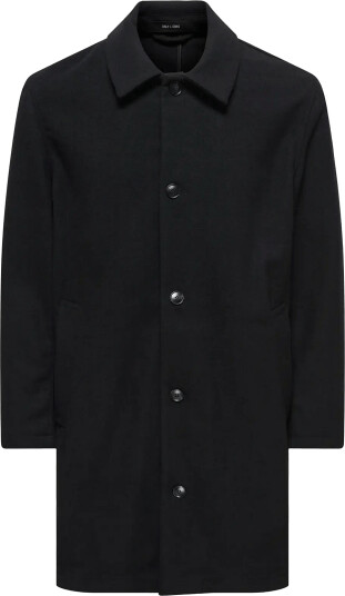 ONLY & SONS Onsluca Wool Coat Otw Frml Black S ONLY & SONS Onsluca Wool Coat Otw Frml Black S