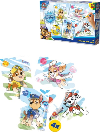 SES Creative Paw Patrol Colouring With Water Multi/patterned ONE SIZE SES Creative Paw Patrol Colouring With Water Multi/patterned ONE SIZE