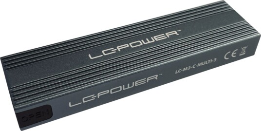 LC-Power LC-M2-C-MULTI-3 M.2 SSD kabinett USB 3.2 M.2/NVMe-SATA