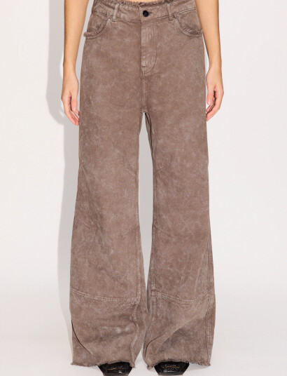 Hope Dawn Trousers Stone Grey Marble - Brown - 36 Hope Dawn Trousers Stone Grey Marble - Brown - 36