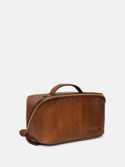 Re:Designed by Dixie Halima small toalettmappe Walnut/Gold Re:Designed by Dixie Halima small toalettmappe Walnut/Gold