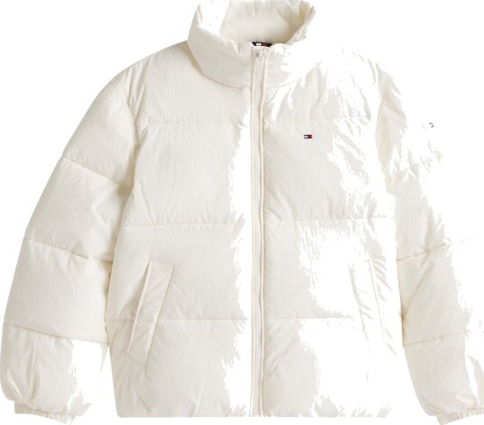 Tommy Hilfiger Flag Puffer Jacket Cream 152 Tommy Hilfiger Flag Puffer Jacket Cream 152