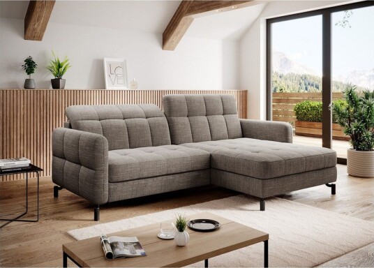 Seksjon Eltap Lorelle 225x160x105 cm Berlin 03 Beige Høyre