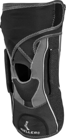 Mueller Hg80 Premium Hinged Knee Brace, knebeskyttelse S BLACK/GREY