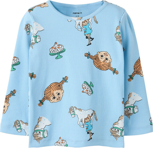 Name It Nmfsoca Pippi Ls Top Lnoos Sky Blue 86 Name It Nmfsoca Pippi Ls Top Lnoos Sky Blue 86