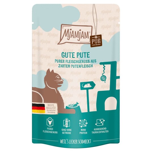 Mjamjam Quetschie Ren Kjøttglede 12 X 125 G God Kalkun Ren Mjamjam Quetschie Ren Kjøttglede 12 X 125 G God Kalkun Ren
