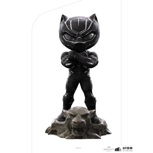 Iron Studios Marvel Black Panther MiniCo Figur - Samlefigur i Svart Iron Studios Marvel Black Panther MiniCo Figur - Samlefigur i Svart