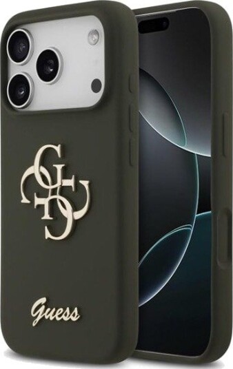 GUESS Silicone Big 4G Script Case for iPhone 17 Pro - Green