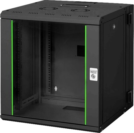 Digitus Professional Unique Dn-19 12-U-3-Sw Rack Skap Veggmonterbar Svart Ral 9005 12U 19"