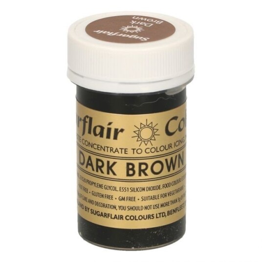 Sugarflair Pastafarge Dark Brown 25g 