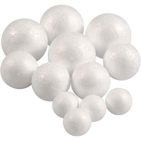 Creativ Company Polystyrene Balls White 12pcs.