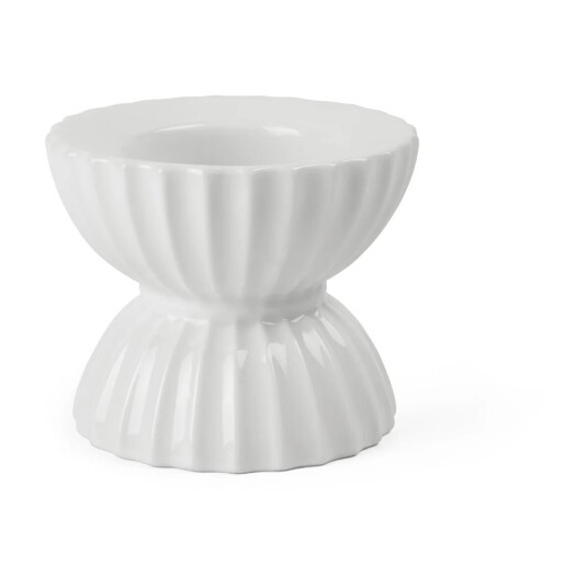 Lyngby Tura Telysestake Ø8 cm Hvit Porselen