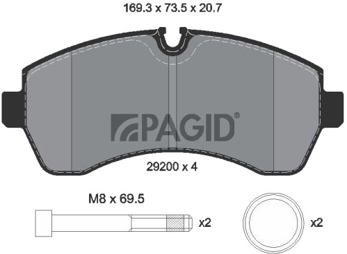 PAGID T5171N Bremseklosser PAGID T5171N Bremseklosser