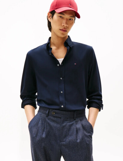 Tommy Hilfiger Performance Sf Interlock Navy M