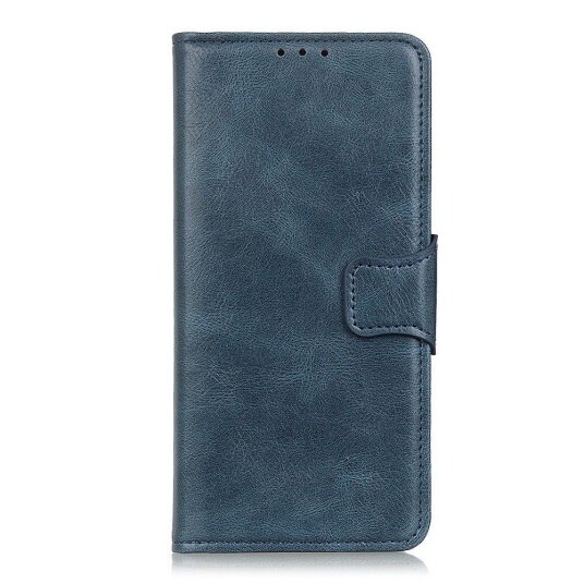 INCOVER Samsung Galaxy S22 Vintage Texture Skinn Flip Deksel med Lommebok - Blå